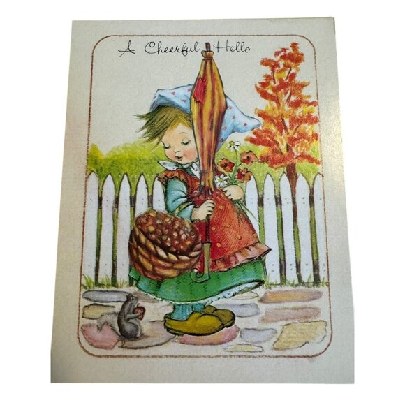 Little Children Greeting Card 1987 with Christian Bible Verses VTG Hummel‎ Style - Picture 2 of 9
